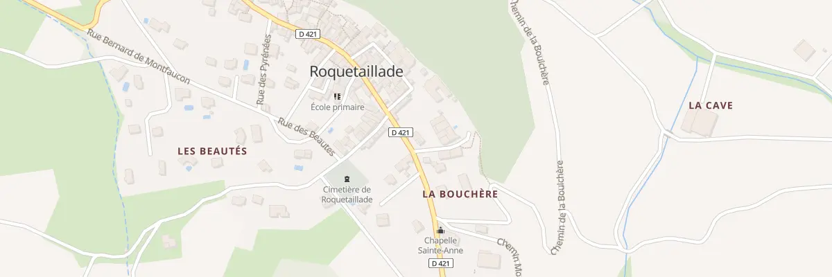 Plan du 34B Le Village à Roquetaillade-et-Conilhac