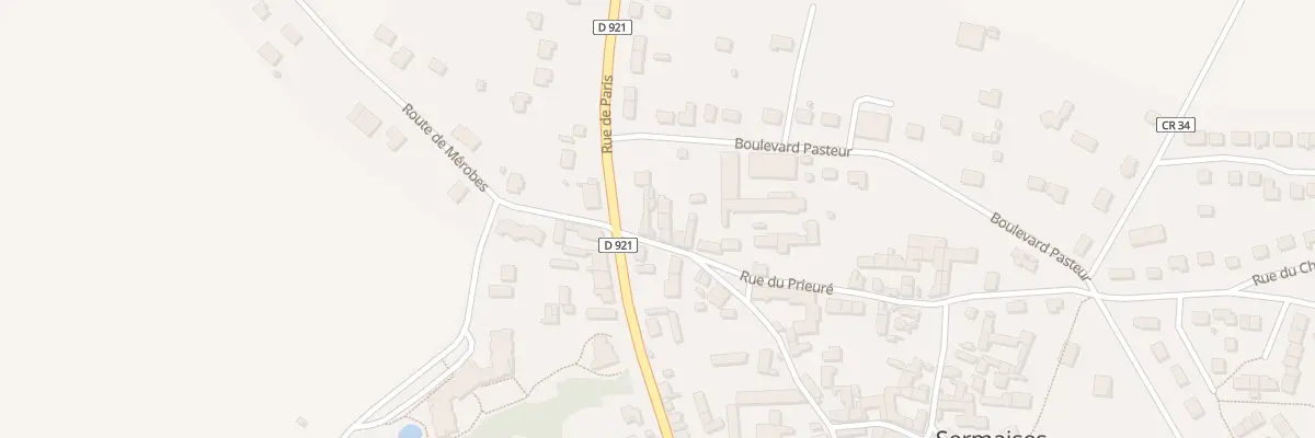 Plan du 3 Rue du Prieuré à Sermaises