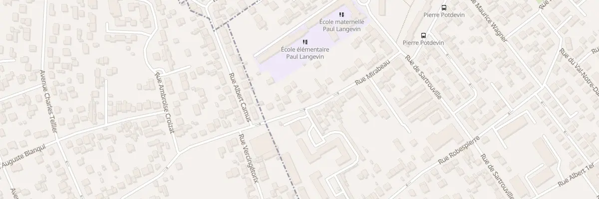 Plan du 34 Rue Mirabeau à Bezons