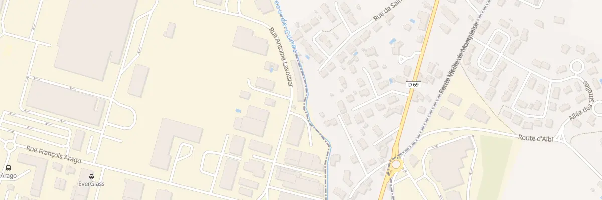 Plan du 8 Rue Antoine Lavoisier à Albi