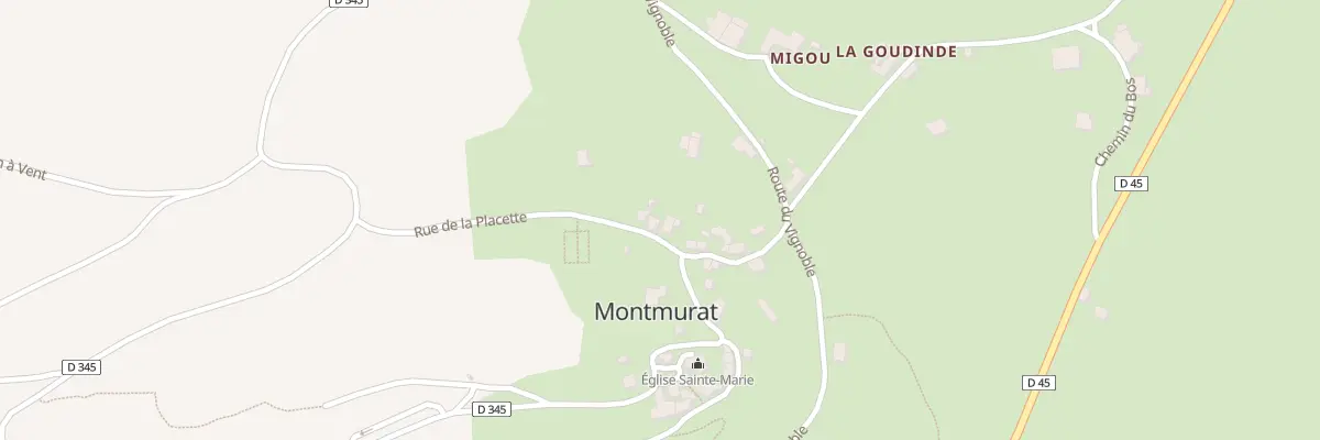 Plan du 5008 Le Bourg à Montmurat