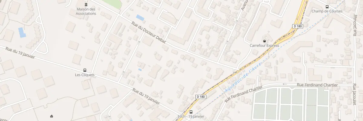 Plan du 23 Rue du Docteur Debat à Garches