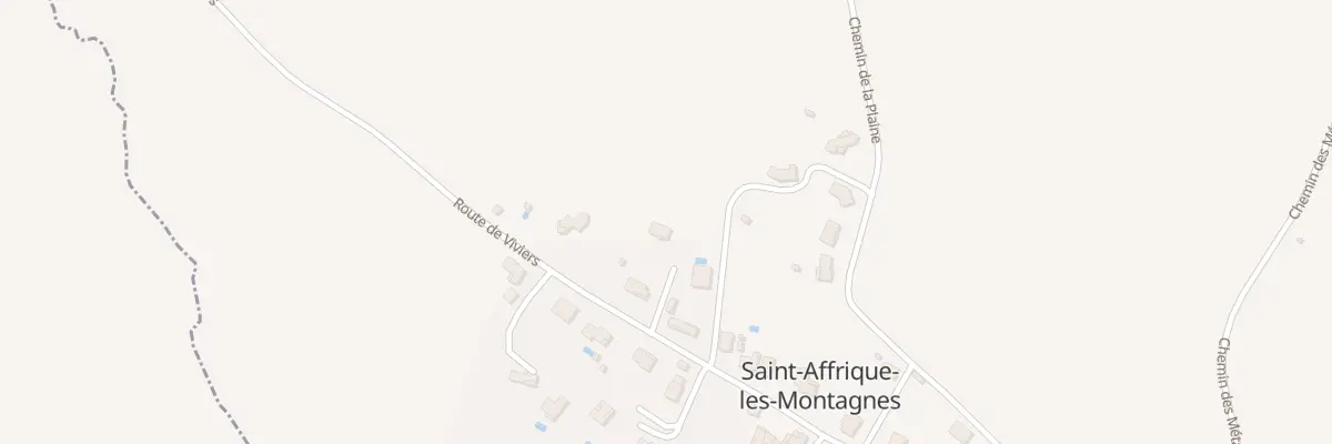 Plan du 20 Rte de Viviers à Saint-Affrique-les-Montagnes