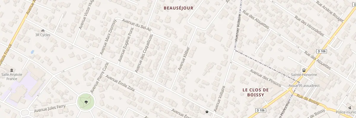 Plan du 7 Av Kléber à Beauchamp