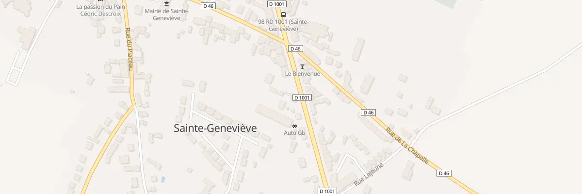 Plan du 63 Rte Nationale 1 à Sainte-Geneviève