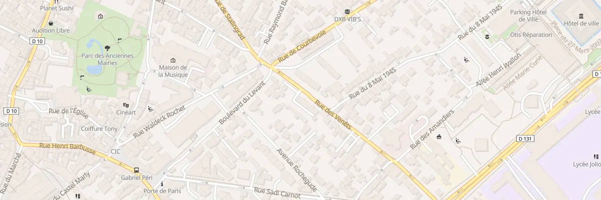 Plan du 2 Rue des Venêts à Nanterre