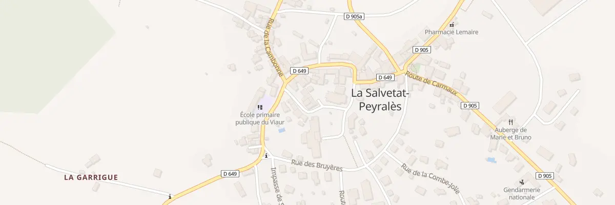 Plan du 1 Pl de l’Eglise à La Salvetat-Peyralès