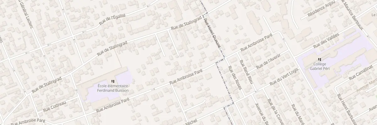 Plan du 499 Rue Ambroise Paré à Houilles