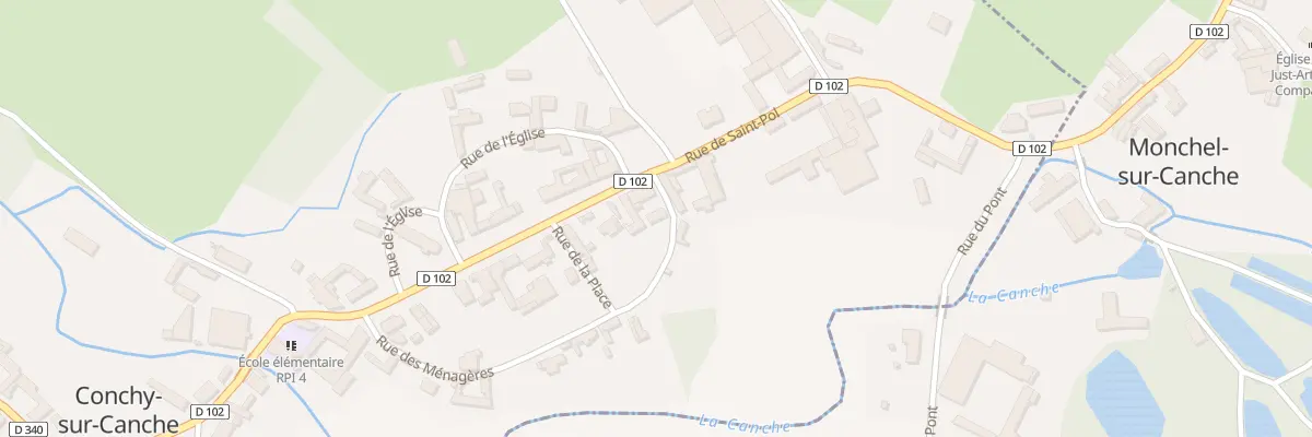Plan du 34 Rue de Saint Pol à Conchy-sur-Canche