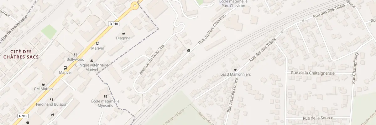 Plan du 44 Av du Beau Site à Sèvres