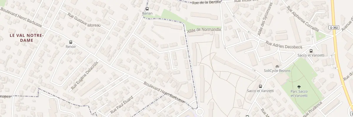 Plan du 3 All du Jasmin à Sartrouville