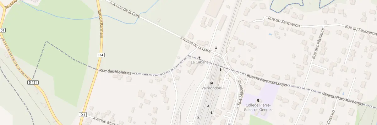 Plan du 9001 Rue des Violaines à Butry-sur-Oise