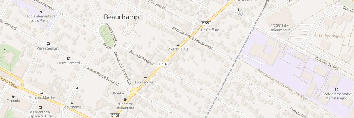 Plan du 44 Av Gal Leclerc à Beauchamp