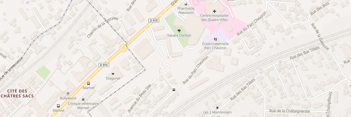 Plan du 9 All du Bosquet à Sèvres