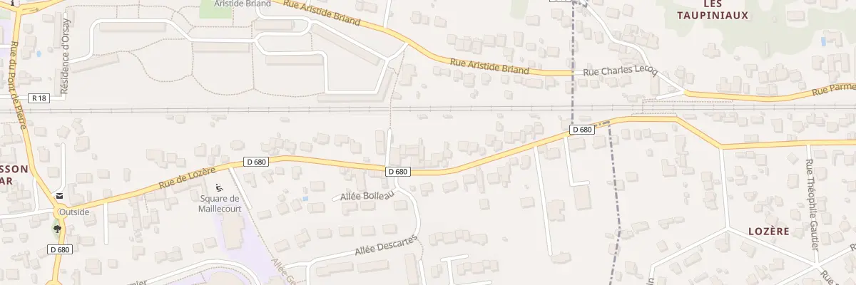 Plan du 61 Rue de Lozère à Orsay