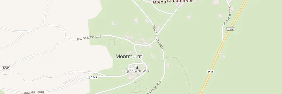 Plan du 5009 Le Bourg à Montmurat