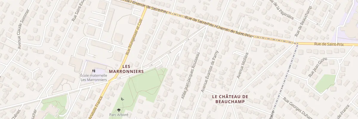 Plan du 126 Av Anatole France à Beauchamp