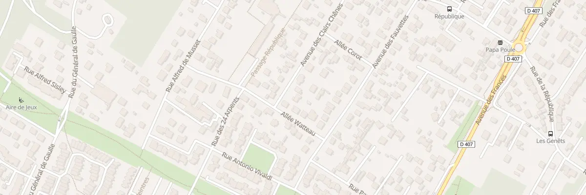 Plan du 25 Av des Clairs Chênes à Montigny-lès-Cormeilles