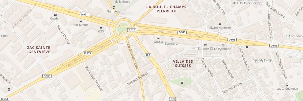 Plan du 9 Rue Paul Vaillant-Couturier à Nanterre