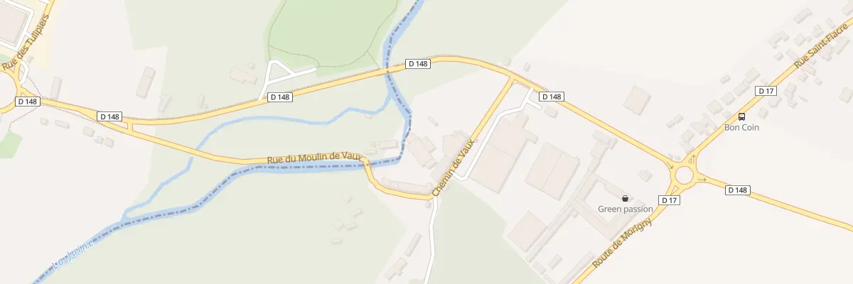 Plan de Che de Vaux à Auvers-Saint-Georges