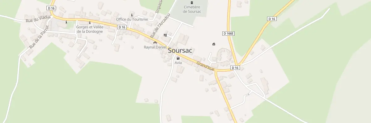 Plan du 50 Grand’Rue à Soursac