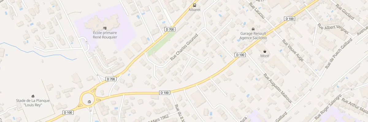 Plan du 4 Rue Frédéric Chopin à Saint-Juéry
