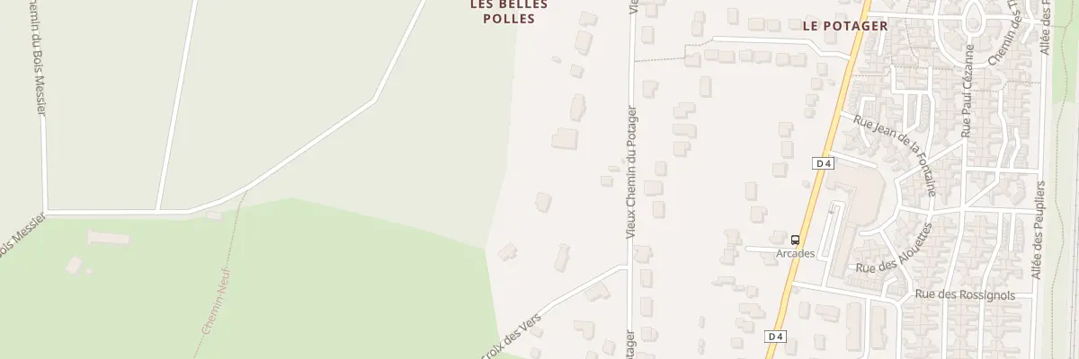 Plan du 44 Vieux Chemin du Potager à Parmain