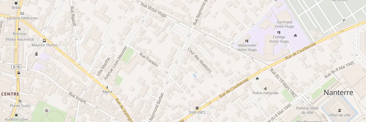 Plan du 54 Rue Raymond Barbet à Nanterre
