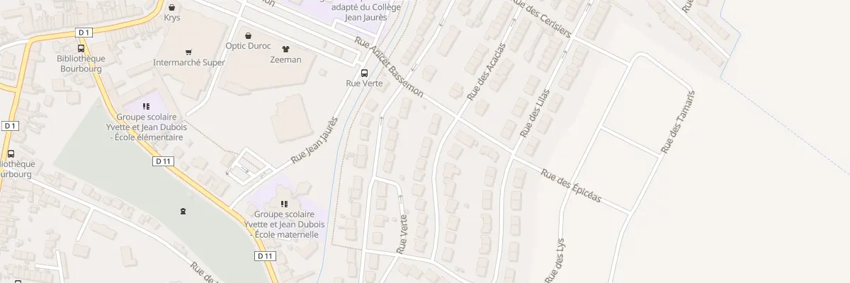 Plan du 42 Rue des Acacias à Bourbourg