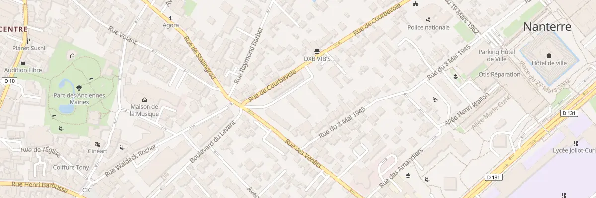 Plan du 1 Rue des Venêts à Nanterre