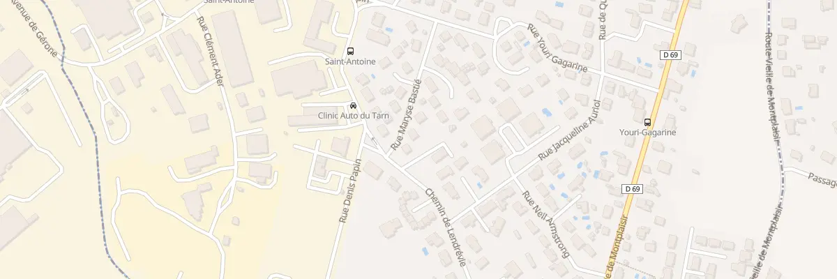 Plan du 4 Rue Maryse Bastié à Saint-Juéry