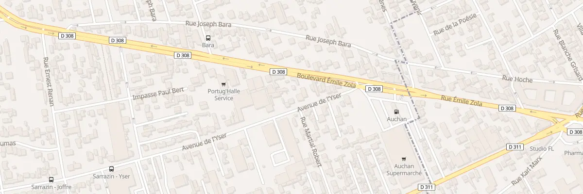 Plan du 89 Av de l’Yser à Houilles