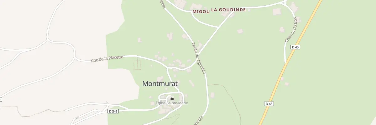 Plan du 5015 Le Bourg à Montmurat