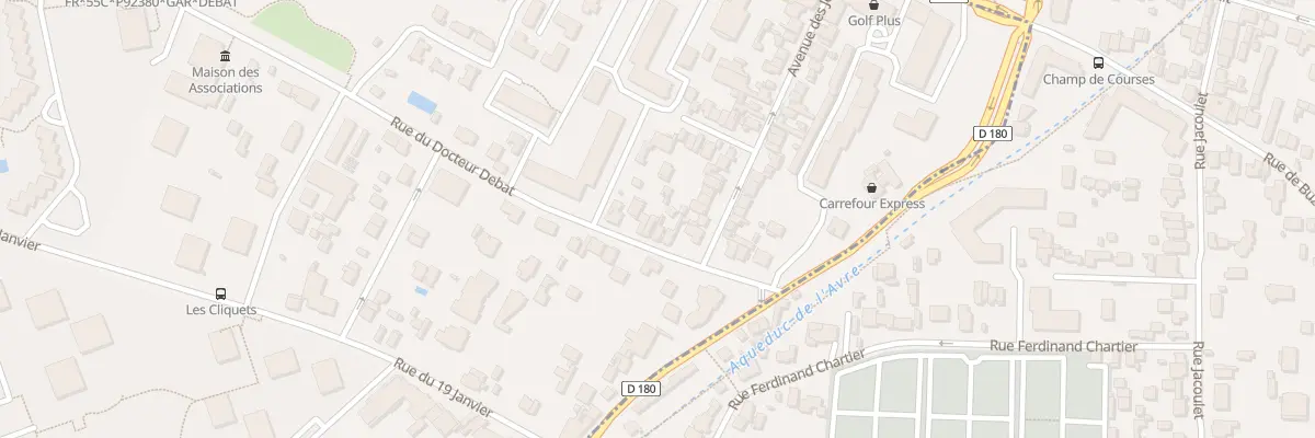 Plan du 12B Rue du Docteur Debat à Garches