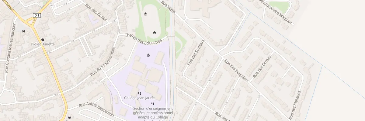 Plan du 12 Rue des Sorbiers à Bourbourg