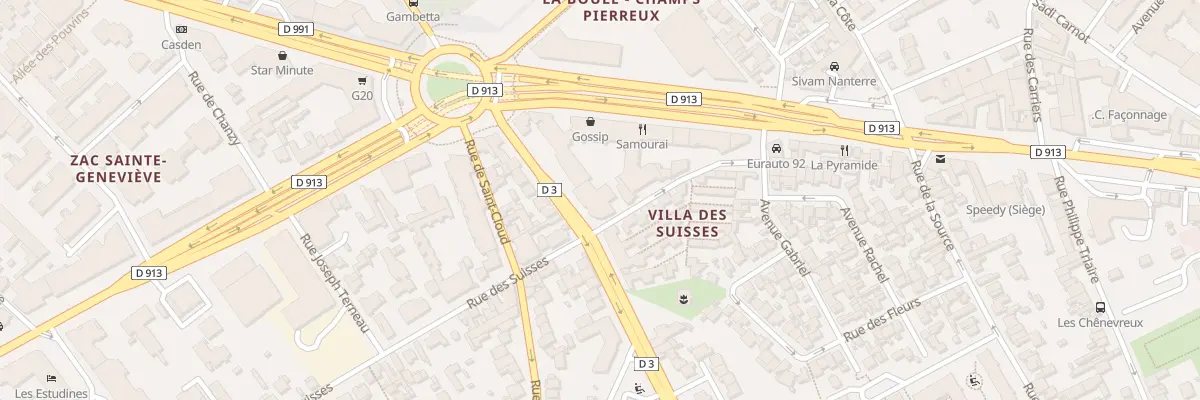 Plan du 17 Rue Paul Vaillant-Couturier à Nanterre