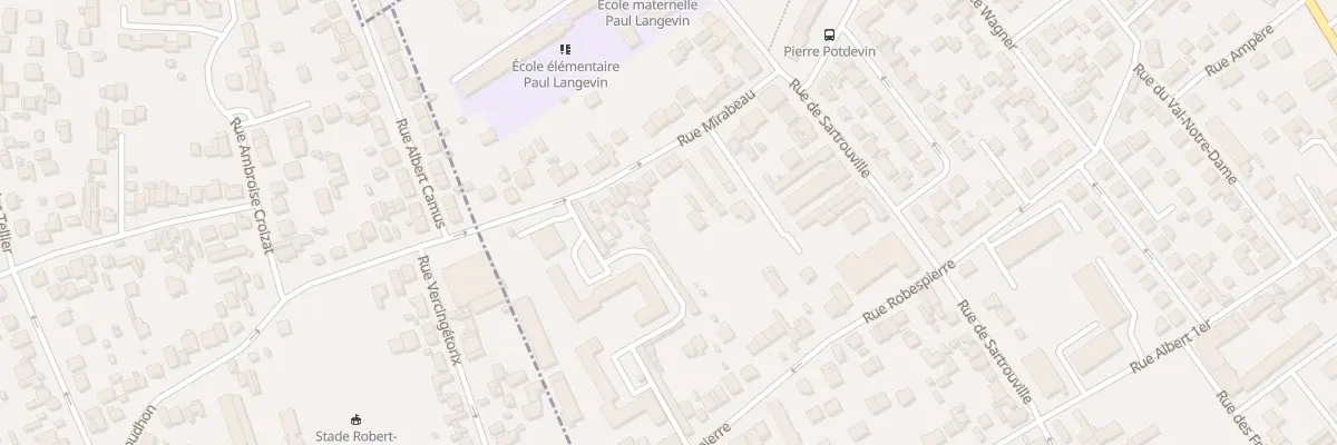 Plan du 25 Rue Mirabeau à Bezons