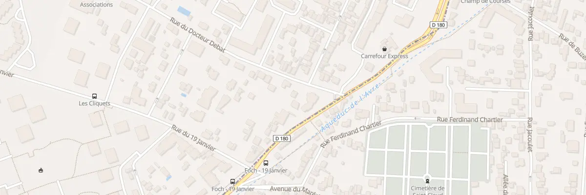 Plan du 5 Rue du Docteur Debat à Garches