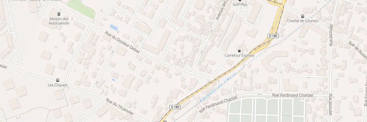 Plan du 12 Rue du Docteur Debat à Garches