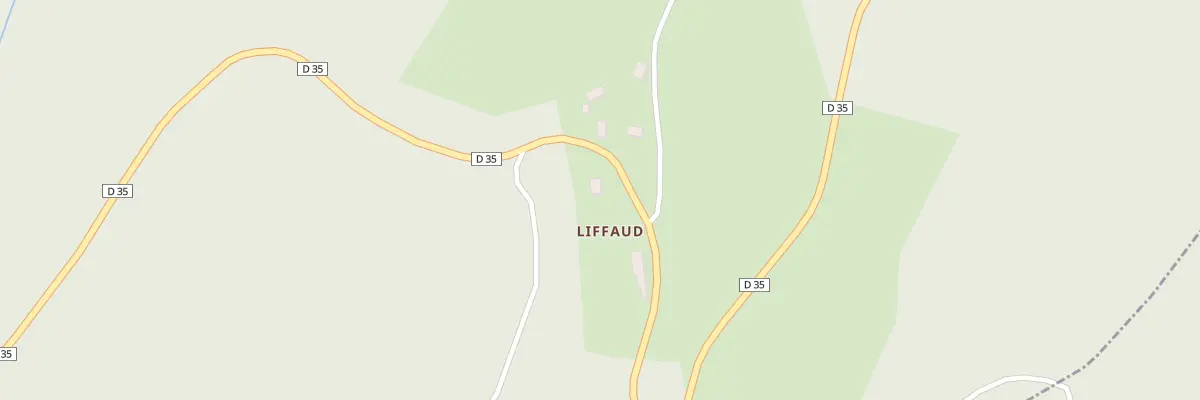 Plan du 2 Liffaud à Poussanges