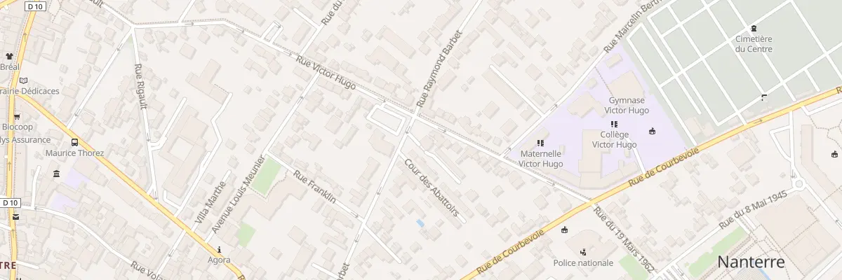 Plan du 70 Rue Raymond Barbet à Nanterre