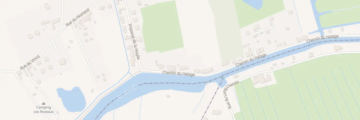 Plan du 6 Che du Halage à Houlle