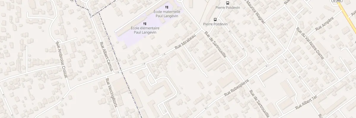 Plan du 17 Rue Mirabeau à Bezons