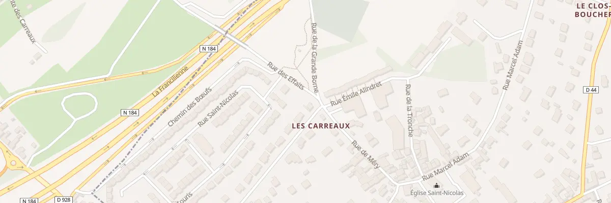 Plan du 33 Rue de Méry à Frépillon