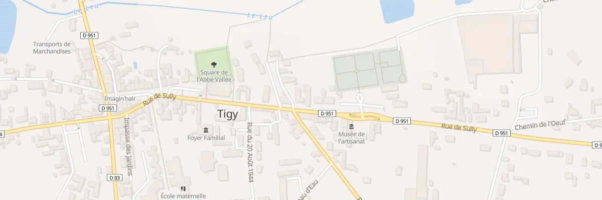 Plan du 45 Rue de Sully à Tigy