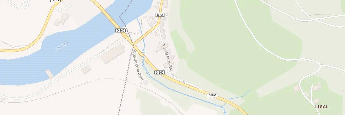 Plan du 9 Rue de Ruau-bas à Boisse-Penchot