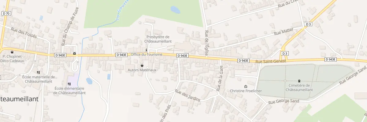 Plan du 4 Rue St Genest à Châteaumeillant