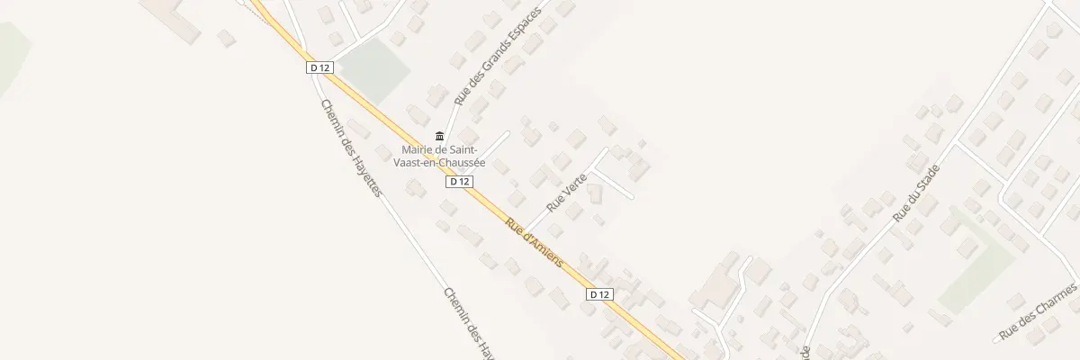 Plan du 3 Rue Verte à Saint-Vaast-en-Chaussée