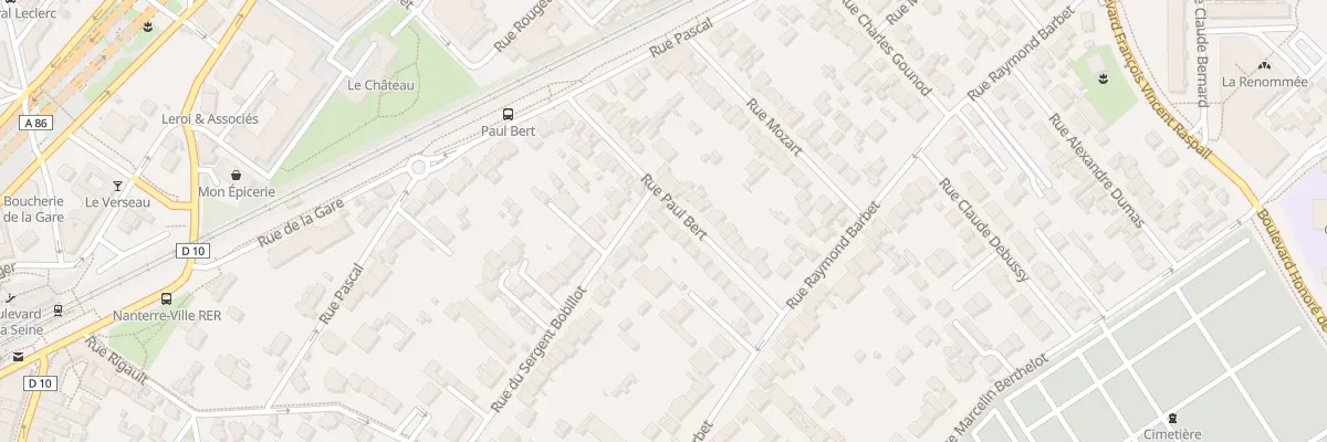 Plan du 20 Rue Paul Bert à Nanterre
