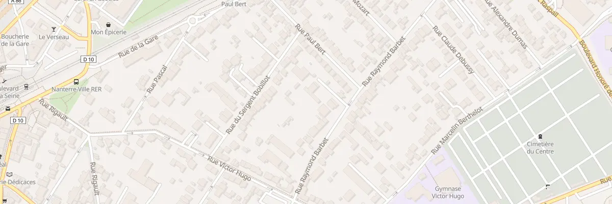 Plan du 93 Rue Raymond Barbet à Nanterre